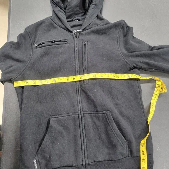 BAUBAX Women's Hooded Travel Hoodie Pockets Comfy Full Zip Size Large Jet Setter - Picture 7 of 8